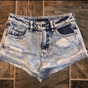Kendall & Kylie Distressed Cutoff Denim Shorts